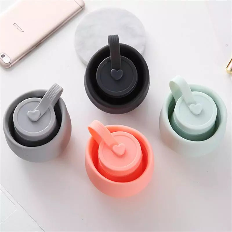 2 in 1 Folding Water Bottle and Premium Silicone Cup