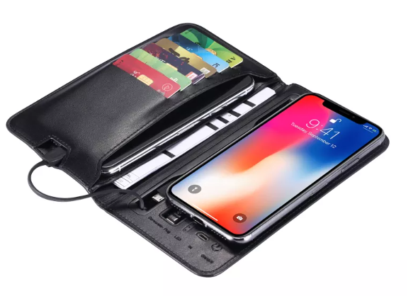 Portable / Travel Wireless Charger Smart RIFD Wallet