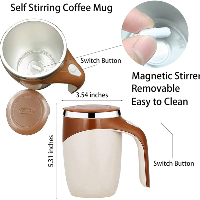 Automatic Self Stirring Coffee Mug - Battery Operated