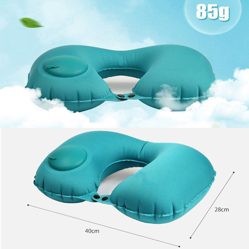 U Shape Foldable  Inflatable Travel Neck Pillow