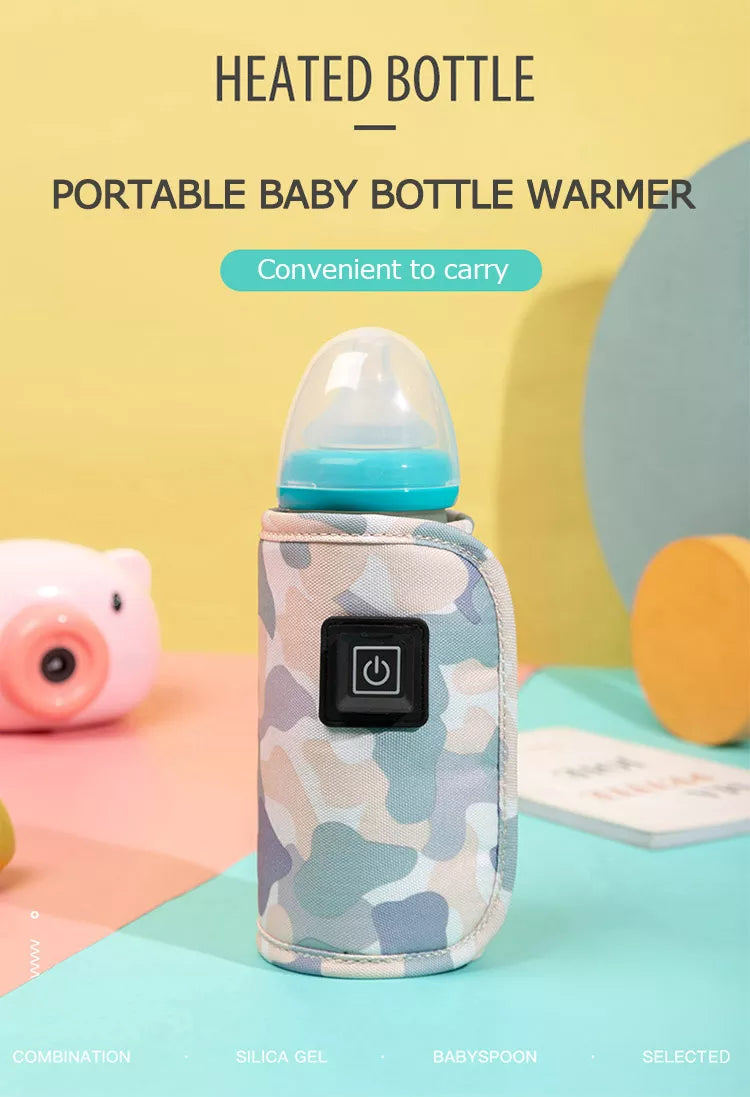 Portable USB All-Shape Bottle Warmer Cover - Ideal for Travel