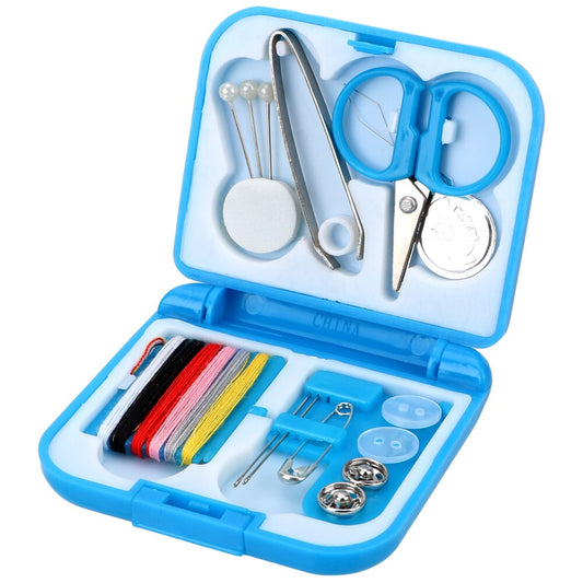 Portable Mini Travel Sewing Kit Box Kitting Needles Tool