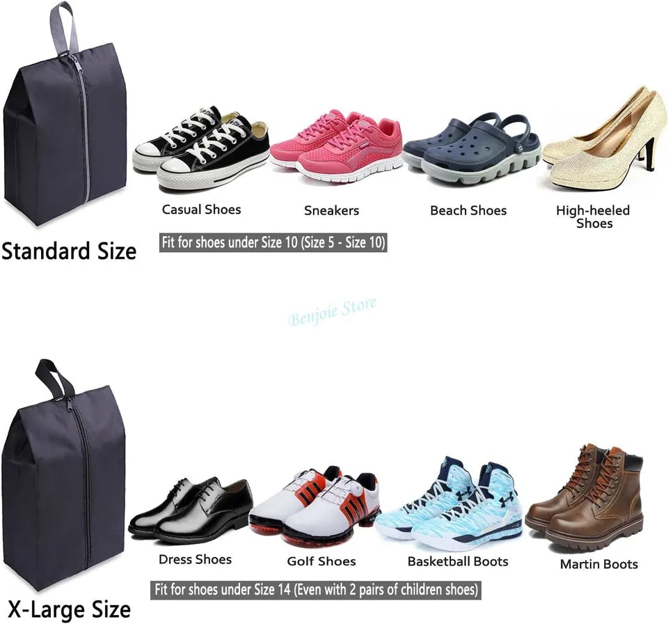 Travel Shoe/Makeup/Toiletries Multipurpose Storage Bag - Pack of 4