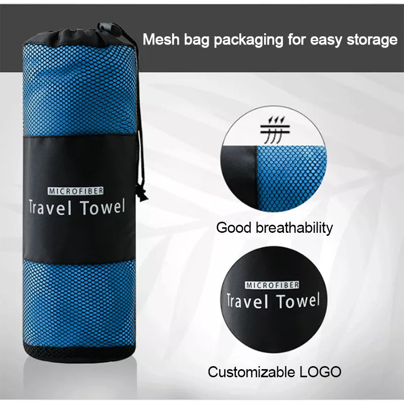 Stylish Super Soft, Quick Dry & Thin Travel/Yoga/Beach Towel with Cover