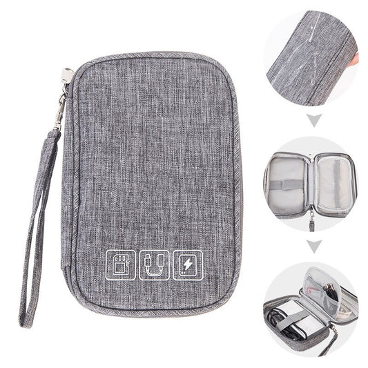 Portable Electronic Accessories Case Charger USB SD Card Pouch