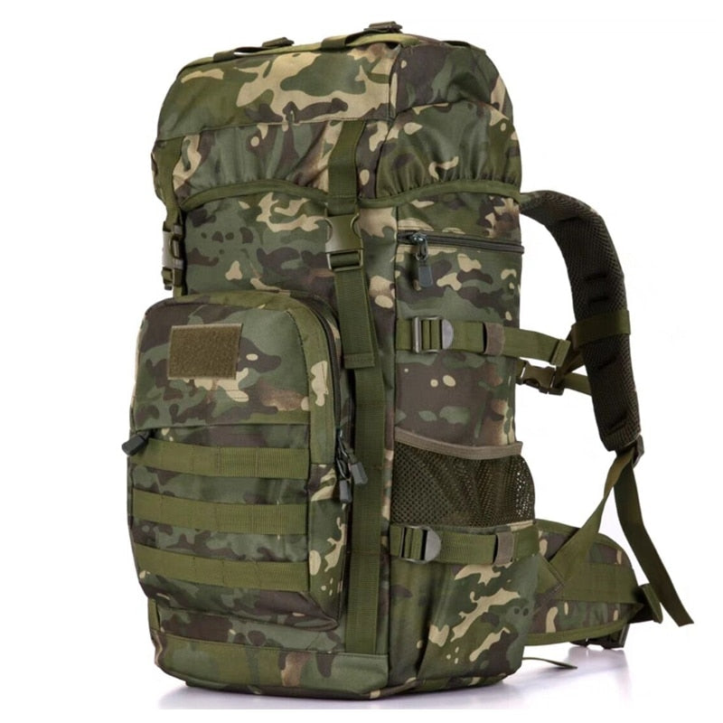 50L Military Tactical Backpack Large Capacity Outdoor Camping Mountaineering Bag Hiking Rucksack Travel Backpack