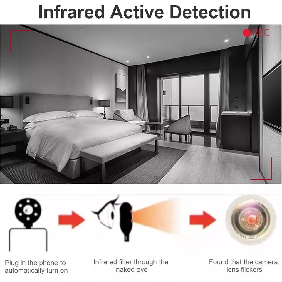 Portable Anti-Spy Hidden Camera Infrared Detector