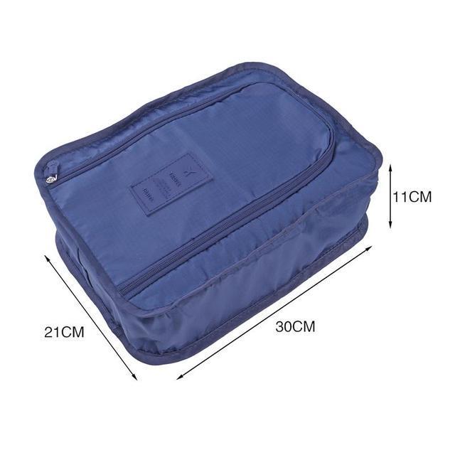 Travel Shoe/Toiletries/Essentials Storage Waterproof Foldable Bags/Organizer with Sturdy Zipper