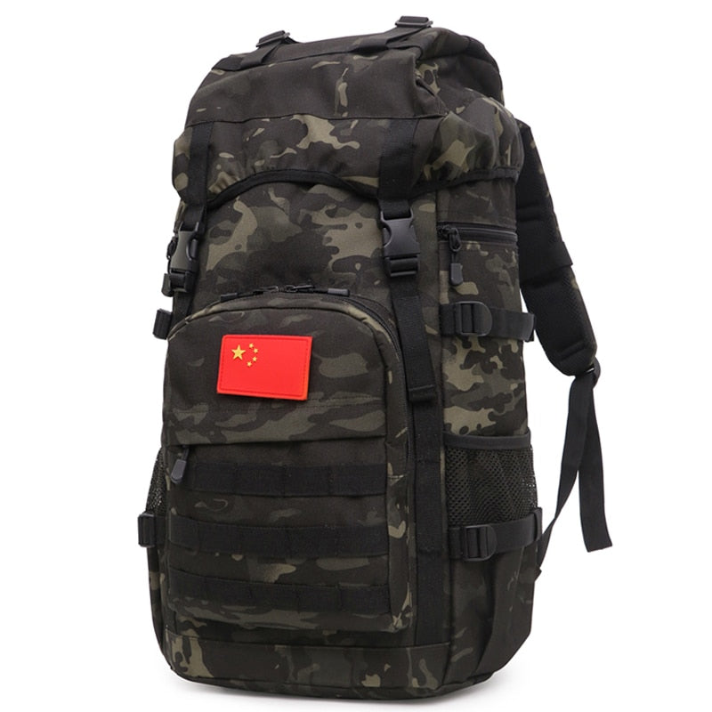 50L Military Tactical Backpack Large Capacity Outdoor Camping Mountaineering Bag Hiking Rucksack Travel Backpack