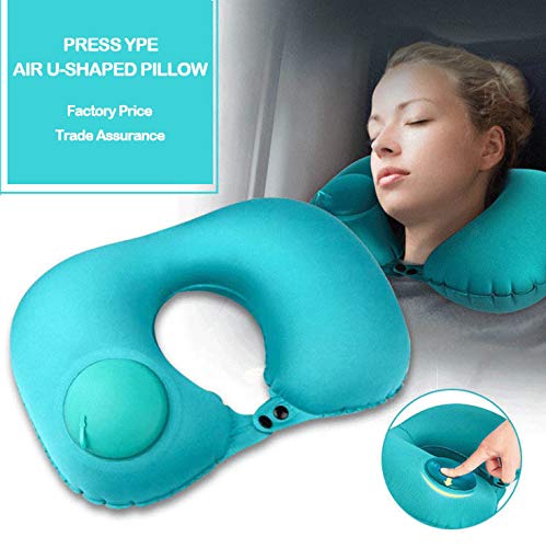 U Shape Foldable  Inflatable Travel Neck Pillow