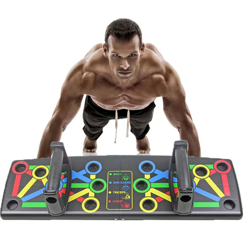 Foldable 9 in 1 Body Building Push Up Board for Travel Workout