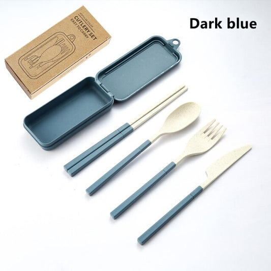 Portable Folding Cutlery Set 4pcs